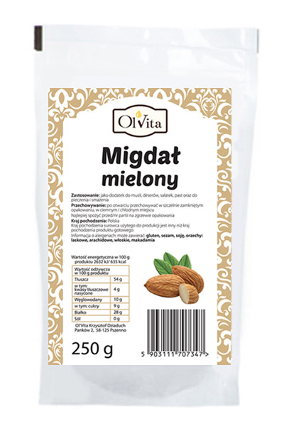 Projekty etykiet - mąki dla producenta zdrowej żywności Ol'Vita