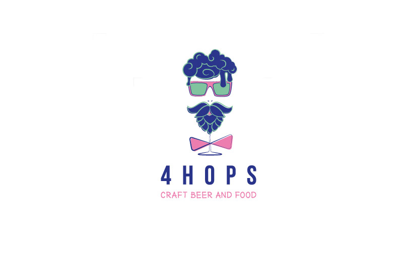 Projekt logo klubu 4HOPS